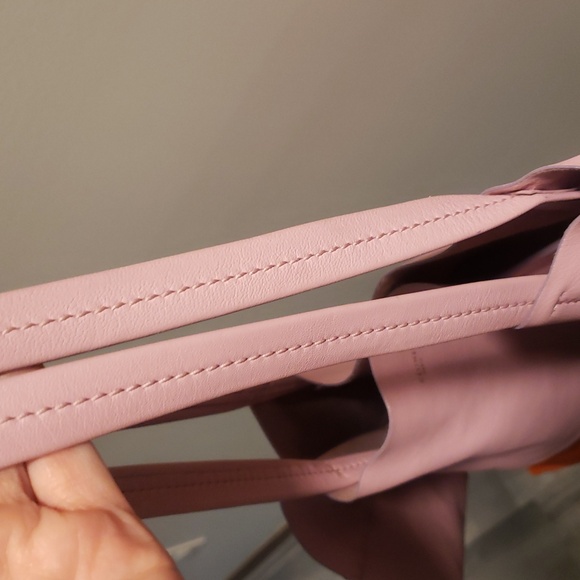 Pheobe Bi Cabas Philo Celine Tote Bag Authentic Orange And Pink - Picture 10 of 12